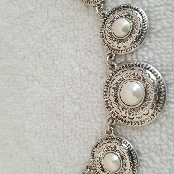 New Lucky Brand Faux Pearl Collar Necklace - Picture 4 of 7